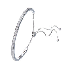 Load image into Gallery viewer, 925 Silver Bangle Pave with AAA-Zircon Made with Crystals From SWAROVSKI(R)