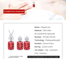 Load image into Gallery viewer, 925 Sterling Silver Jewelry Set for Women Made with Crystals from Swarovski(R)