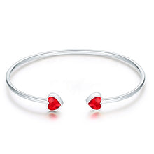 Load image into Gallery viewer, 925 Silver Bangle Made with Crystals From SWAROVSKI(R)