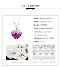 Load image into Gallery viewer, 925 Sterling Silver Heart Pendant Made with Crystal From Swarovski(R)