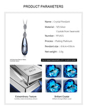 Load image into Gallery viewer, 925 Sterling Silver Drop Pendant Made with Crystal From Swarovski(R)