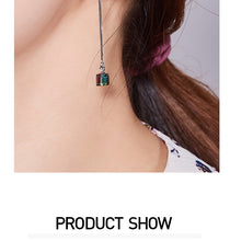 Load image into Gallery viewer, Silver 925 Chain Earrings Made with Crystals From SWAROVSKI(R)