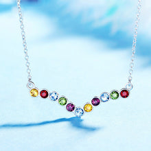 Load image into Gallery viewer, 925 Sterling Silver Multi colors Pendant Made with Crystal From Swarovski(R)