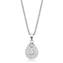 Load image into Gallery viewer, 925 Sterling Silver Chain Pendant with AAA Grade CZ-Rhodium