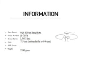 Load image into Gallery viewer, 925 Silver HEART Bowtie Bracelet with AAA-Zircon