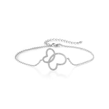 Load image into Gallery viewer, 925 Silver HEART Bracelet with AAA-Zircon.