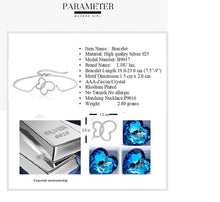 Load image into Gallery viewer, 925 Silver HEART Bracelet with AAA-Zircon.