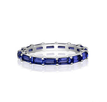 Load image into Gallery viewer, BAGUETTE ETERNITY RING (Available in 5 Colors Stones)
