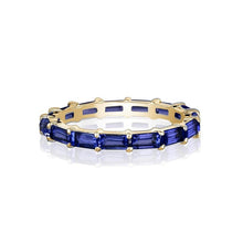 Load image into Gallery viewer, BAGUETTE ETERNITY RING (Available in 5 Colors Stones)