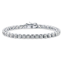 Load image into Gallery viewer, 925 Silver Tennis Bracelet with AAA-Zircon