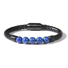 Load image into Gallery viewer, Fancy Stainless steel & Genuine Leather Bracelet