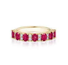 Load image into Gallery viewer, RUBY AND DIAMOND RING 14K Gold