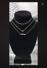 Charger l'image dans la galerie, MULTI COLOR GEMSTONE NECKLACE DIAMOND (0.10CTW) 14K Gold