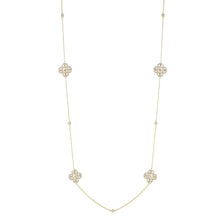 Load image into Gallery viewer, Silver 925 Yellow-Leaf Necklace Made with AAA-Zircon Round stones