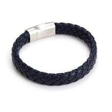 Load image into Gallery viewer, Fancy Stainless steel & Genuine Leather Bracelet