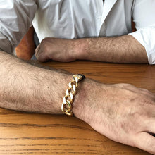 Load image into Gallery viewer, CUBAN LINK LEATHER BRACELET