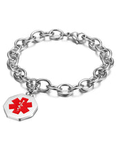 Load image into Gallery viewer, Fancy Stainless steel MEDICAL Bracelet