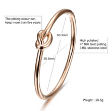 Load image into Gallery viewer, Fancy Stainless steel LOVE KNOT Bracelet