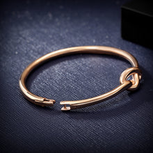 Load image into Gallery viewer, Fancy Stainless steel LOVE KNOT Bracelet
