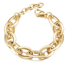 Load image into Gallery viewer, Fancy Stainless steel OVAL LINKS Bracelet