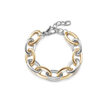 Load image into Gallery viewer, Two Tone Oval Link Bracelet