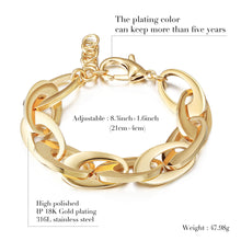 Load image into Gallery viewer, Fancy Stainless steel OVAL LINKS Bracelet