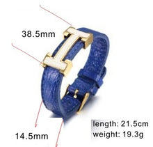 Load image into Gallery viewer, Fancy Stainless steel & Leather Bracelet