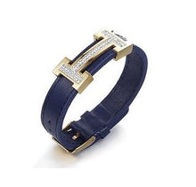 Load image into Gallery viewer, Fancy Stainless steel & Leather Bracelet