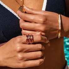 Load image into Gallery viewer, RING ROSE INTERTWINED STATEMENT