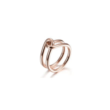 Load image into Gallery viewer, ROSE GOLD LOVE KNOT RING