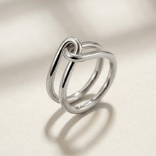 Load image into Gallery viewer, SILVER LOVE KNOT RING