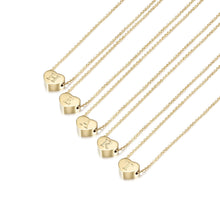 Load image into Gallery viewer, HEART INITIAL NECKLACE