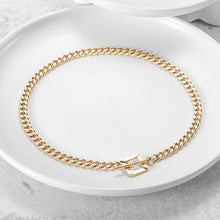 Load image into Gallery viewer, SQUARE TOGGLE CLASP CHAIN NECKLACE