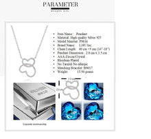 Load image into Gallery viewer, 925 Sterling Silver Heart Pendant Made with AAA-Zircon