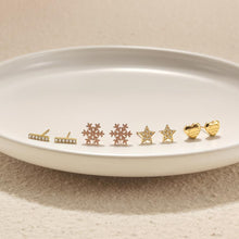 Load image into Gallery viewer, BAR CZ STUD EARRINGS