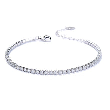 Load image into Gallery viewer, 925 Silver Tennis Bracelet with AAA-Zircon