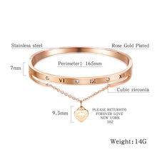 Load image into Gallery viewer, Fancy Stainless steel HEART Bracelet