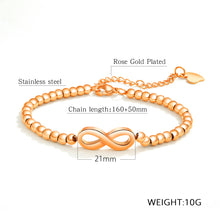 Load image into Gallery viewer, Fancy Stainless steel INFINITY Bracelet