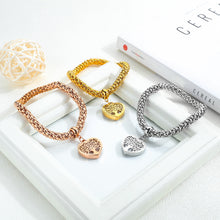 Load image into Gallery viewer, Fancy Stainless steel HEART Bracelet