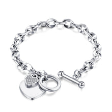 Load image into Gallery viewer, Fancy Stainless steel HEART Bracelet