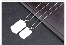 Load image into Gallery viewer, Fancy Stainless steel DOG TAG Necklace