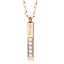 Load image into Gallery viewer, BAR CZ NECKLACE