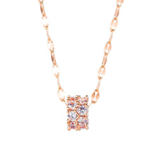Load image into Gallery viewer, CYLINDER CZ NECKLACE