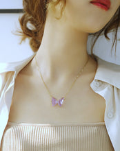 Load image into Gallery viewer, BUTTERFLY CZ NECKLACE