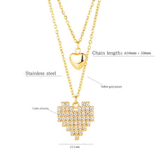 Load image into Gallery viewer, HEART CZ NECKLACE