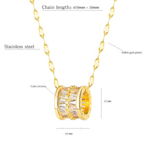 Load image into Gallery viewer, CYLINDER CZ NECKLACE