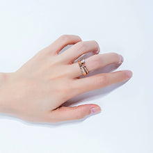 Load image into Gallery viewer, Stainless Steel Gold Plated RING WITH CZ