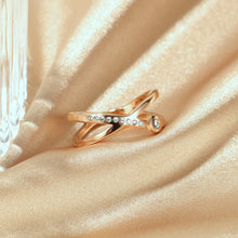 Load image into Gallery viewer, Stainless Steel Gold Plated RING WITH CZ