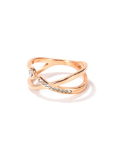 Load image into Gallery viewer, Stainless Steel Gold Plated RING WITH CZ