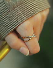 Load image into Gallery viewer, Stainless Steel Gold Plated RING WITH CZ